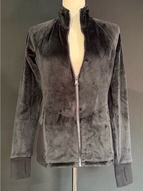 Athleta Black Velvet Jacket